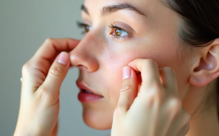 Illustration réaliste sur Points chinois pour vider les sinus : guide complet de l'acupression