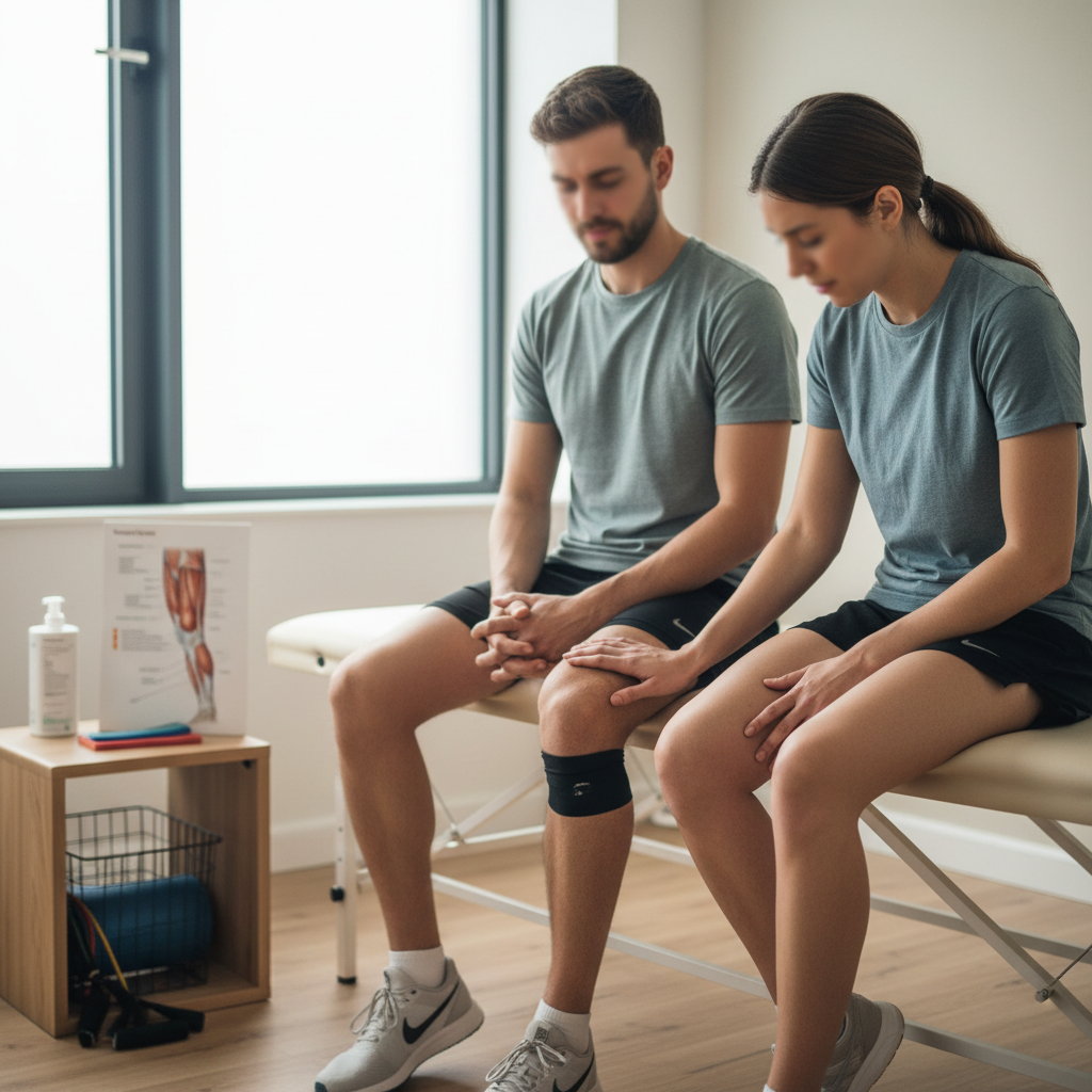 Illustration réaliste sur Le syndrome des loges chronique : un obstacle pour les sportifs amateurs